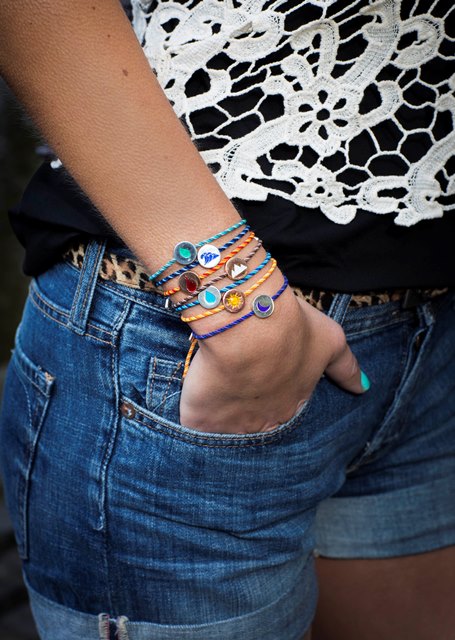 FESTIVAL TIME! 70% DISCOUNT Colourful Festival 18ct Rose Gold Vermeil Fire Feline Spirit Luxury cord bracelet