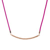70%   DISCOUNT  18ct Rose Gold  Vermeil Tribal Pattern Pendant Necklace with Colourful Luxury Cord