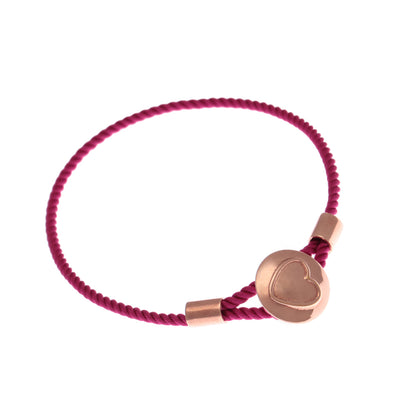FESTIVAL TIME! 65%   DISCOUNT  Colourful 18ct Rose Gold Vermeil on Sterling Silver Heart Caring Bracelets