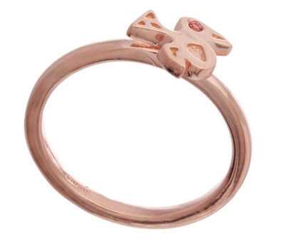 70%  DISCOUNT Exotic 18ct Rose Gold  Vermeil and Ruby/Orange Sapphire  Bird Stacking Ring