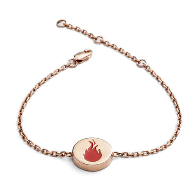 FESTIVAL TIME! 70%  DISCOUNT   Luxury Festival 18ct Rose Gold Vermeil Fire Feline Spirit chain bracelet
