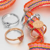 70%  DISCOUNT Exotic 18ct Rose Gold  Vermeil and Ruby/Orange Sapphire  Bird Stacking Ring