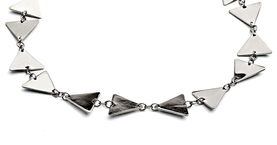 70% DISCOUNT Glittering 925 Sterling Silver Triangle Bow Bracelet