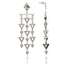 70%   DISCOUNT  925 Sterling Silver Statement Triangle Earrings