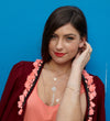 70%  SPRING DISCOUNT  Ladies 925 Sterling Silver Circular Filigree Jaguar Tassel Necklace As Worn By X Factor Presenter Pips Taylor