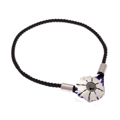 FESTIVAL TIME! 65%  SPRING DISCOUNT  Colourful 18ct Rose Gold Vermeil and  925 Sterling Silver Caring Bracelets: Jaguar Flower As Worn By Supermodel Katia Elizarova