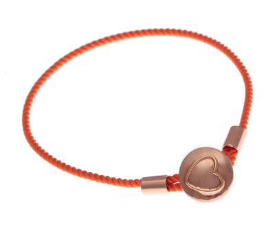 FESTIVAL TIME! 65%   SPRING DISCOUNT Colourful Festival Sterling Silver and 18ct Rose Gold vermeil  Heart Caring Bracelet