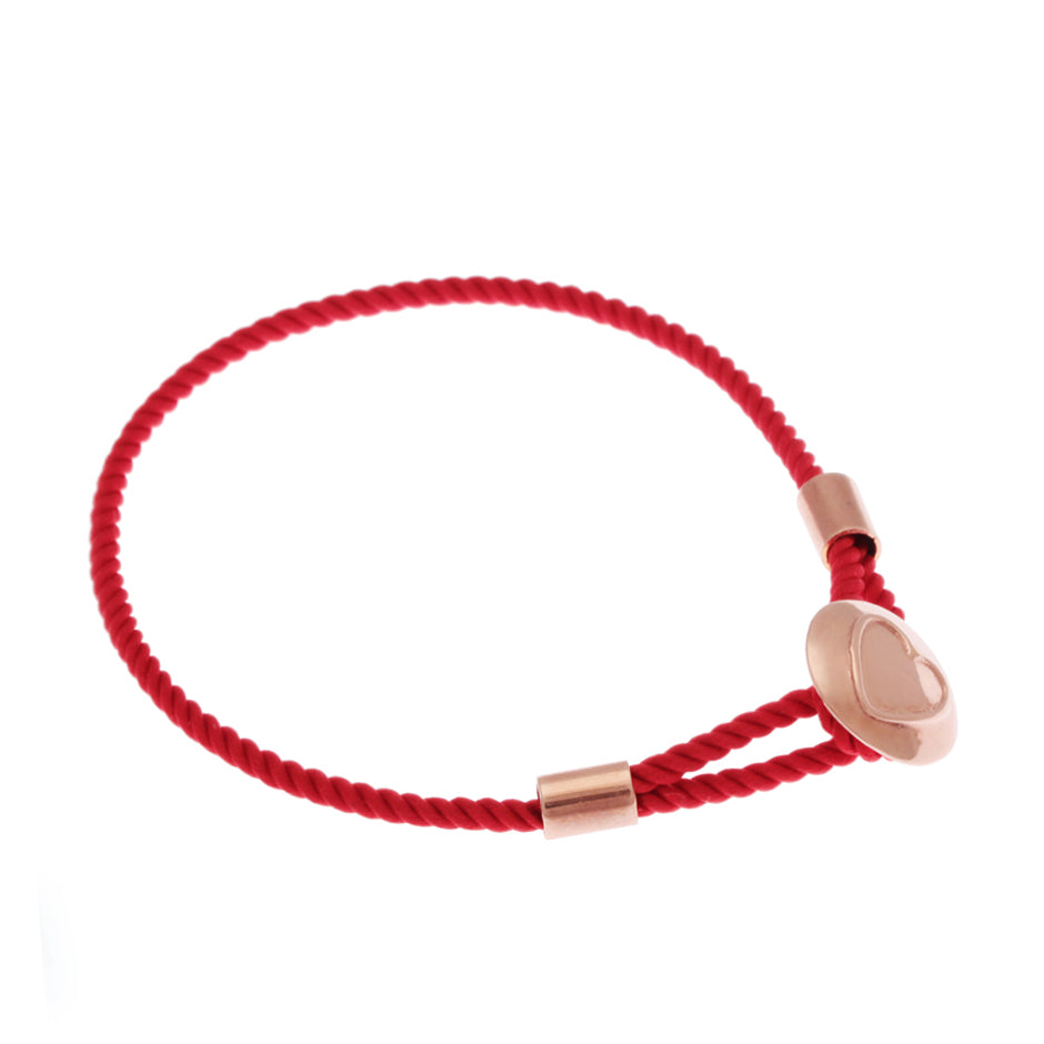 FESTIVAL TIME! 65%   DISCOUNT  Colourful 18ct Rose Gold Vermeil on Sterling Silver Heart Caring Bracelets