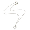 70%   SPRING DISCOUNT Ladies/ Girls Sterling Silver Silhouette Heart Charm Stacking Pendant Necklace