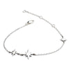 70% DISCOUNT  LAST ONE! Three Star  Charm Bracelet in 925 Sterling Silver