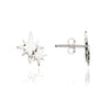 70% SPRING DISCOUNT   925 Sterling Silver Double Star Stud earrings