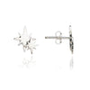 70% DISCOUNT   925 Sterling Silver Double Star Stud earrings