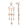 70%  DISCOUNT I LAST PAIR 18ct Rose Gold Vermeil on Sterling Silver Starburst Chandelier Earrings