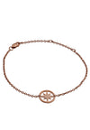 70%  SPRING DISCOUNT 18ct Rose Gold Vermeil Circle of Life Star Charm Bracelet
