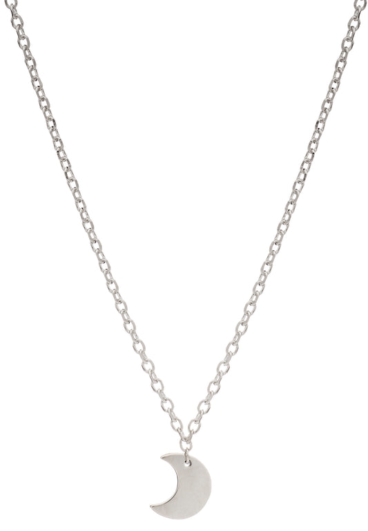 70% DISCOUNT  925 Sterling Silver Crescent  Moon Charm Pendant Necklace