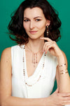 70%  SPRING DISCOUNT Glittering 18ct Rose Gold Vermeil Silhouette Charm Triangle Bracelet
