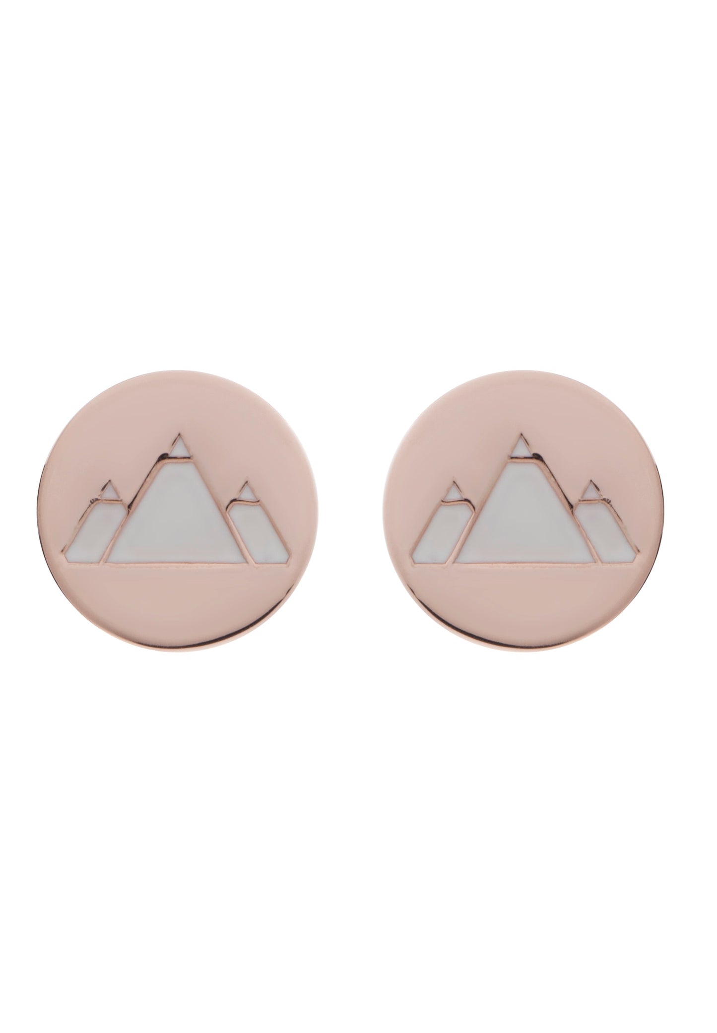 70%  DISCOUNT   18ct Rose Gold Vermeil  Earth Feline Spirit Stud Earrings