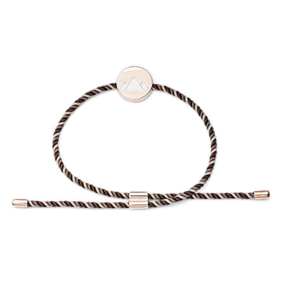 FESTIVAL TIME! 70%  SPRING DISCOUNT  Colourful Festival 18ct Rose Gold Vermeil Earth Feline Spirit Luxury Cord bracelet