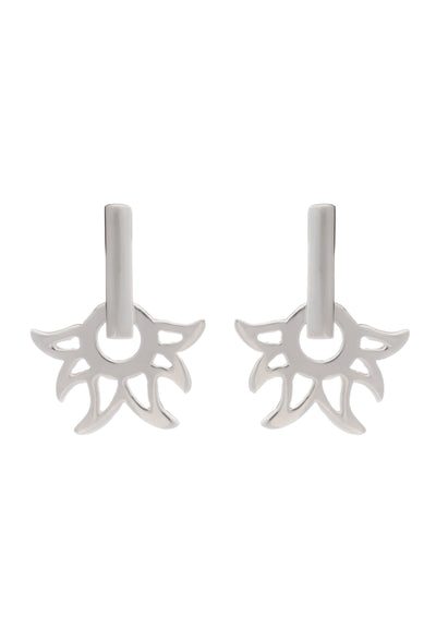 70% SPRING DISCOUNT   Glittering 925 Sterling Silver  Flame  Fire Stud Earrings