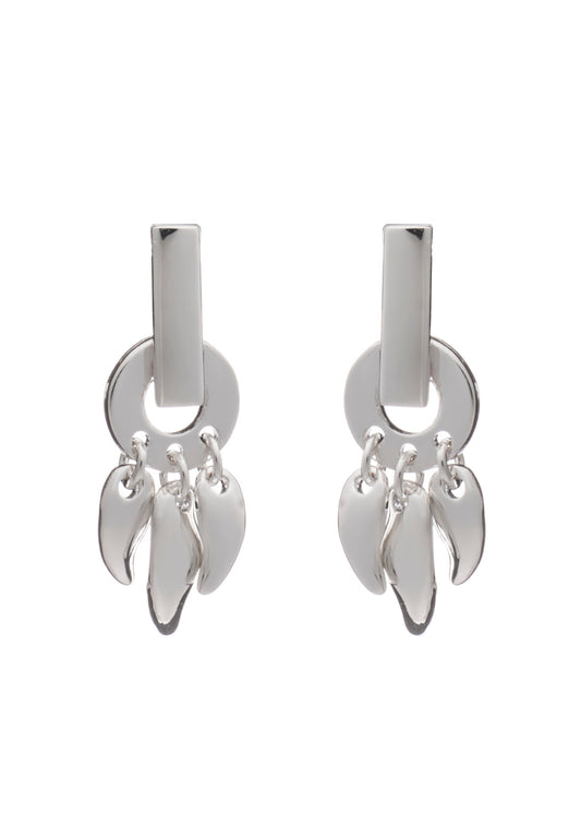 70% DISCOUNT  Glittering 925 Sterling Silver Roaring Flame  Fire Earrings- small