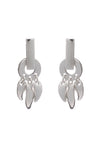 70% SPRING DISCOUNT  Glittering 925 Sterling Silver Roaring Flame  Fire Earrings- small