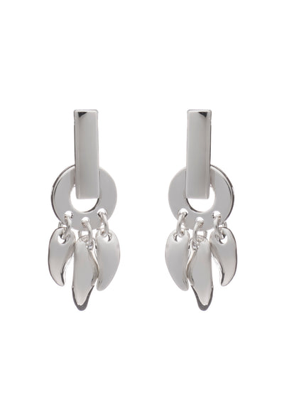 70% SPRING DISCOUNT  Glittering 925 Sterling Silver Roaring Flame  Fire Earrings- small