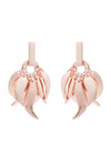 70%  SPRING DISCOUNT   LAST PAIR 18ct Rose Gold Vermeil on Sterling Silver Roaring Flame  Fire Earrings-  Large