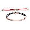 70%  SPRING DISCOUNT   18ct Rose Gold Vermeil Interchangeable Bracelet - Fiery Red and Billowing Black