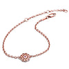 70% DISCOUNT  Ladies'/Teenager's 18ct Rose Gold Vermeil  Paisley Floral Charm Bracelet with ruby