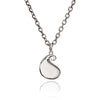70%   SPRING DISCOUNT  LAST ONE! Dainty  Ladies 925 Sterling Silver Small Paisley Bulb Pendant Necklace