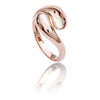 70%  DISCOUNT  Womens Contemporary 18ct Rose Gold  Vermeil Double Paisley Ring