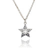 75%   DISCOUNT Ladies/ Girls Dazzling Intricate 925 Sterling Silver Filgree Star Pendant Necklace