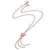 75%   DISCOUNT  Glittering Filigree 18ct Rose Gold Vermeil Tassel Star Necklace