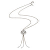 70%  SPRING DISCOUNT  Ladies 925 Sterling Silver Circular Filigree Jaguar Tassel Necklace As Worn By X Factor Presenter Pips Taylor