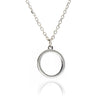 70%   SPRING DISCOUNT  Ladies Girls Minimalist 925 Sterling Silver Circular Jaguar Pendant Necklace