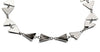 70% DISCOUNT  Glittering 925 Sterling Silver Triangle Bow Bracelet
