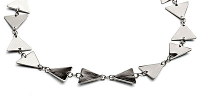 70% SPRING DISCOUNT  Glittering 925 Sterling Silver Triangle Bow Bracelet