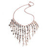 60%   SPRING DISCOUNT   Glittering 18ct Rose Gold Vermeil Statement Triangle Charm  Necklace