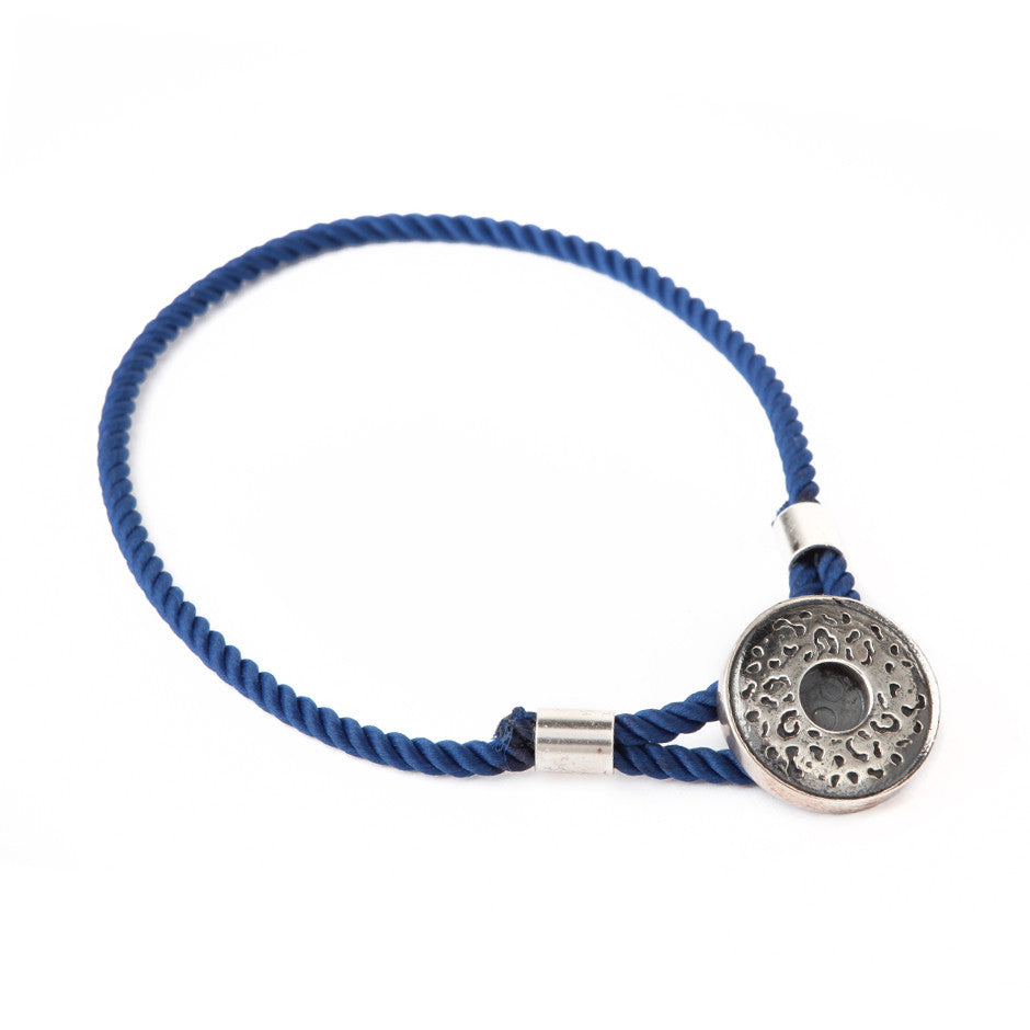 Julia (royal blue) Silver Jaguar Pattern