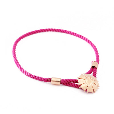 FESTIVAL TIME! 65%  SPRING DISCOUNT  Colourful 18ct Rose Gold Vermeil and  925 Sterling Silver Caring Bracelets: Jaguar Flower As Worn By Supermodel Katia Elizarova