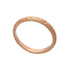 70%  SPRING DISCOUNT   Exotic 18ct Rose Gold  Vermeil Tribal Pattern Stacking Band