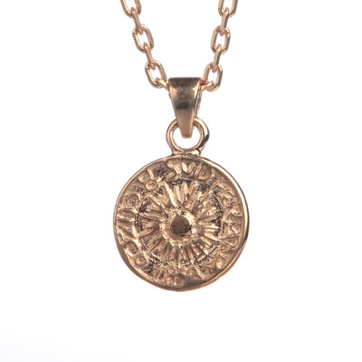 70% SPRING DISCOUNT 18ct Rose Gold  vermeil Peruvian Coin Necklace